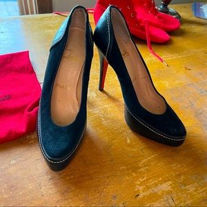 37.5 Louboutin, Worn once, one flaw.